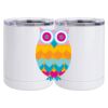 10 oz. White Stainless Steel Short Tumbler Thumbnail