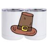 10 oz. White Stainless Steel Short Tumbler Thumbnail