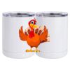 10 oz. White Stainless Steel Short Tumbler Thumbnail