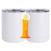 10 oz. White Stainless Steel Short Tumbler Thumbnail