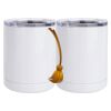 10 oz. White Stainless Steel Short Tumbler Thumbnail