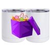 10 oz. White Stainless Steel Short Tumbler Thumbnail