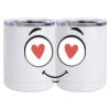 10 oz. White Stainless Steel Short Tumbler Thumbnail