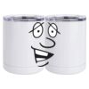 10 oz. White Stainless Steel Short Tumbler Thumbnail