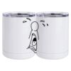 10 oz. White Stainless Steel Short Tumbler Thumbnail