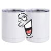 10 oz. White Stainless Steel Short Tumbler Thumbnail