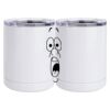 10 oz. White Stainless Steel Short Tumbler Thumbnail