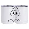 10 oz. White Stainless Steel Short Tumbler Thumbnail