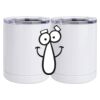 10 oz. White Stainless Steel Short Tumbler Thumbnail