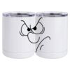 10 oz. White Stainless Steel Short Tumbler Thumbnail