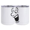10 oz. White Stainless Steel Short Tumbler Thumbnail