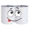 10 oz. White Stainless Steel Short Tumbler Thumbnail