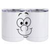 10 oz. White Stainless Steel Short Tumbler Thumbnail