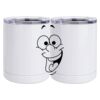 10 oz. White Stainless Steel Short Tumbler Thumbnail