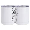 10 oz. White Stainless Steel Short Tumbler Thumbnail