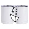 10 oz. White Stainless Steel Short Tumbler Thumbnail
