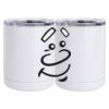 10 oz. White Stainless Steel Short Tumbler Thumbnail