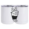 10 oz. White Stainless Steel Short Tumbler Thumbnail