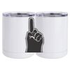 10 oz. White Stainless Steel Short Tumbler Thumbnail