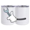 10 oz. White Stainless Steel Short Tumbler Thumbnail
