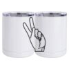 10 oz. White Stainless Steel Short Tumbler Thumbnail