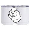10 oz. White Stainless Steel Short Tumbler Thumbnail