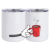 10 oz. White Stainless Steel Short Tumbler Thumbnail