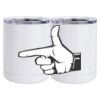 10 oz. White Stainless Steel Short Tumbler Thumbnail