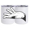 10 oz. White Stainless Steel Short Tumbler Thumbnail
