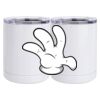 10 oz. White Stainless Steel Short Tumbler Thumbnail