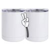 10 oz. White Stainless Steel Short Tumbler Thumbnail