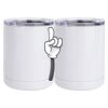 10 oz. White Stainless Steel Short Tumbler Thumbnail