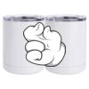 10 oz. White Stainless Steel Short Tumbler Thumbnail