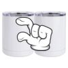 10 oz. White Stainless Steel Short Tumbler Thumbnail