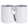 10 oz. White Stainless Steel Short Tumbler Thumbnail