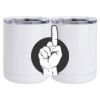 10 oz. White Stainless Steel Short Tumbler Thumbnail