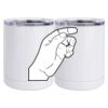 10 oz. White Stainless Steel Short Tumbler Thumbnail