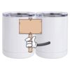10 oz. White Stainless Steel Short Tumbler Thumbnail
