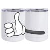 10 oz. White Stainless Steel Short Tumbler Thumbnail