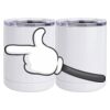10 oz. White Stainless Steel Short Tumbler Thumbnail