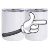 10 oz. White Stainless Steel Short Tumbler Thumbnail