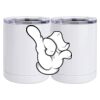 10 oz. White Stainless Steel Short Tumbler Thumbnail