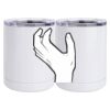 10 oz. White Stainless Steel Short Tumbler Thumbnail
