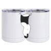 10 oz. White Stainless Steel Short Tumbler Thumbnail