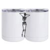 10 oz. White Stainless Steel Short Tumbler Thumbnail