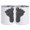 10 oz. White Stainless Steel Short Tumbler Thumbnail