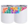 10 oz. White Stainless Steel Short Tumbler Thumbnail