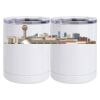 10 oz. White Stainless Steel Short Tumbler Thumbnail