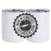 10 oz. White Stainless Steel Short Tumbler Thumbnail