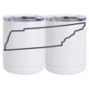 10 oz. White Stainless Steel Short Tumbler Thumbnail